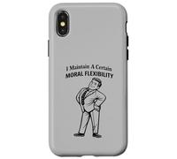 Humour Sarcastique drôle de flexibilité Morale Coque pour iPhone X/XS