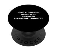 Humour Sarcastique drôle Designs responsabilité financière PopSockets PopGrip Adhésif