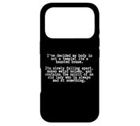 Humour Sarcastique drôle vieillissant - Mon Corps est Une Maison hantée Coque pour iPhone 17 Pro
