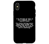 Humour Sarcastique drôle vieillissant - Mon Corps est Une Maison hantée Coque pour iPhone X/XS