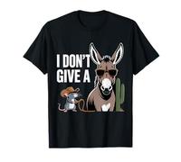 Humour Sarcastique I Don't Give A Rats Donkey Mouse T-Shirt