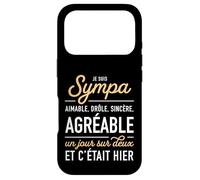 Humour Sarcastique Je suis Sympa agréable Un Jour sur Deux Coque pour iPhone 17 Pro