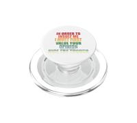 Humour Sarcastique rétro Citation Valeur Opinion directe PopSockets PopGrip pour MagSafe