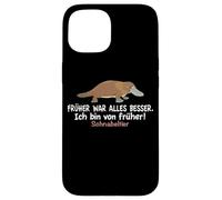 Humour Schnabeltier Humour Früher War Alles Besser Coque pour iPhone 15
