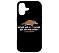 Humour Schnabeltier Humour Früher War Alles Besser Coque pour iPhone 17
