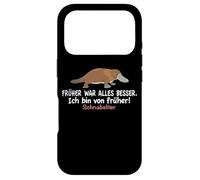 Humour Schnabeltier Humour Früher War Alles Besser Coque pour iPhone 17 Pro