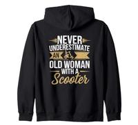 Humour Scooter pour Femme Senior Conductrice Sweat à Capuche