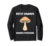 Humour Shiitake vénéneux Grand pourvois Petit Champignon Manche Longue
