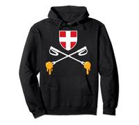 Humour Ski Fondue savoyarde Drapeau Savoie et Haute-Savoie Sweat à Capuche