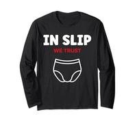 Humour Slip homme drôle culotte we trust in slip Manche Longue
