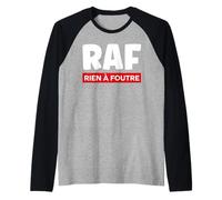 Humour Slogan Humoristique Simple Rien à Foutre Manche Raglan