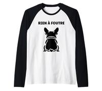 Humour Slogan Humoristique Simple Rien à Foutre Manche Raglan