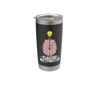 Humour stimulant le cerveau activé par placebo Gobelet isotherme en acier inoxydable double paroi