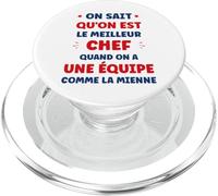 Humour Super Chef équipe on Sait qu'on est Le Meilleur Chef PopSockets PopGrip pour MagSafe