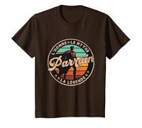 Humour Super Parrain Légendaire Idée Cadeau Parrain Baptême T-Shirt, Enfant, Marron, 2 Ans