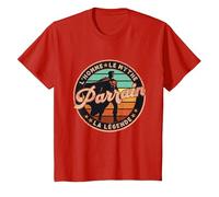 Humour Super Parrain Légendaire Idée Cadeau Parrain Baptême T-Shirt, Enfant, Rouge, 6 Ans