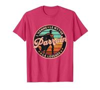 Humour Super Parrain Légendaire Idée Cadeau Parrain Baptême T-Shirt, Homme, Rouge Chiné, S