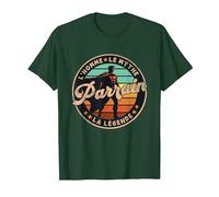 Humour Super Parrain Légendaire Idée Cadeau Parrain Baptême T-Shirt, Homme, Vert Forêt, 3XL
