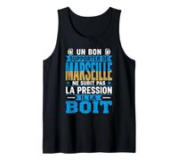 Humour Supporter Football Marseille Apéro Bière Pression Débardeur