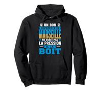 Humour Supporter Football Marseille Apéro Bière Pression Sweat à Capuche