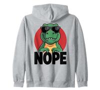 Humour T-Rex Garçon Fille Homme Femme Sommeil Nope Non Trex Sweat à Capuche
