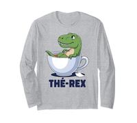 Humour T Rex Mignon Texte Drole Motif Thé-Rex Dinosaure Trex Manche Longue