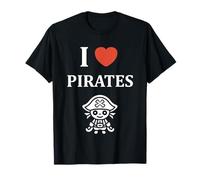 Humour tête de mort Pirate simple i love Pirates T-Shirt