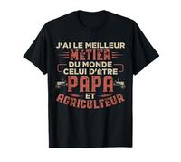 Humour Tracteur Tshirt Papa Agriculteur Cadeau Fermier T-Shirt