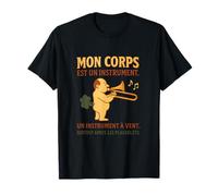 Humour trombone: Mon corps est un instrument a vent T-Shirt