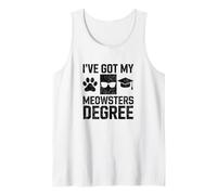 Humour Universitaire Meowsters Degree Débardeur