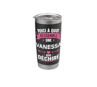 Humour vanessa citation blague personnalisé prénom vanessa Gobelet isotherme en acier inoxydable double paroi