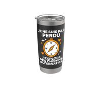 Humour voyage sens de l’orientation Je Ne Suis Pas Perdu Gobelet isotherme en acier inoxydable double paroi