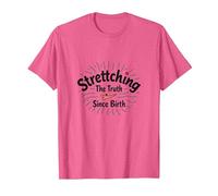 Humour White Lie : Stretching The Truth Since Birth T-Shirt, Homme, Rose Chiné, XL
