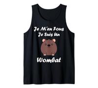 Humour Wombats drôle Je m'ne Fous Je suis Un Wombat Débardeur