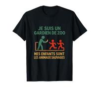 Humour zoo Gardien Mes enfants animaux sauvages T-Shirt