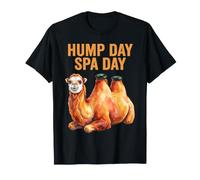 Hump Day Spa Day Relaxing Camel Hot Stones Funny Animal Jeu de Mots T-Shirt