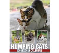 Humping Cats Calendar 2025 - 2026: Bring Joy and Stay Organized with Our 24-Month 2025-2026 US Holidays - Perfect for Gifting or White Elephant Parties, Christmas Gift