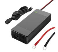 HumsiENK 12V 20A LiFePO4 Chargeur, matériau du boîtier en Plastique, Plus léger, Moins de Bruit, Chargeur Intelligent AC-DC à Charge Lente, Prend en Charge la Charge Rapide