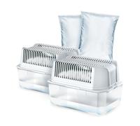 HUMYDRY - Lot de 2 appareils anti-humidité Magnum + 2 recharges 1 kg neutre - Élimine l'humidité ambiante - Idéal pour les grands espaces - Sans électricité - Prévient la condensation et les mauvaises