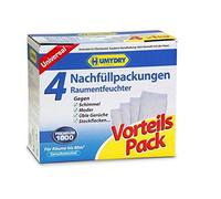 HUMYDRY Recharge de 1 kg - Lot de 4 - Recharge pour déshumidificateur avec déshumidificateur très efficace - Granulés contre l'humidité, les moisissures et les mauvaises odeurs