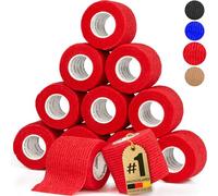 HUND IST KÖNIG Bandage adhésif bandage élastique 12 x 4,7 m - Bande adhésive adhésive pour homme et animal - Bandage de fixation - Bande adhésive autocollante - Bandages adhésifs