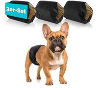 HUND IST KÖNIG Lot de 3 couches absorbantes pour chiens mâles - Couches confortables pour incontinence - Lavables et respectueuses de l'environnement - Faciles à nettoyer