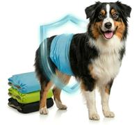 HUND IST KÖNIG® Lot de 3 couches absorbantes pour chiens mâles - Couches confortables pour incontinence - Lavables et respectueuses de l'environnement - Faciles à nettoyer