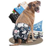 Hund IST KÖNIG® Lot de 3 Couches pour Chien pour chiennes - Pantalon de Course Absorbant pour chiennes - 3 Positions réglables pour Un Maintien Ferme - Couches écologiques pour Chiens