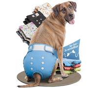 Hund IST KÖNIG® Lot de 3 Couches pour Chien pour chiennes - Pantalon de Course Absorbant pour chiennes - 3 Positions réglables pour Un Maintien Ferme - Couches écologiques pour Chiens