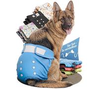 HUND IST KÖNIG Lot de 3 couches pour chiennes - Culottes très absorbantes avec 3 réglages - Couches respectueuses de l'environnement en cas de chaleur et d'incontinence