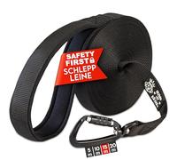 HUND IST KÖNIG Robuste laisse avec rembourrage de poignée et mousqueton de sécurité - Laisse d'entraînement + eBook - Longueur : 5m, 10m