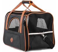 HUND IST KÖNIG Sac pour chien et chat jusqu'à 8 kg - Sac de transport de qualité supérieure - Sac de transport pour chat - Boîte de transport mobile pliable pour chiens et chats