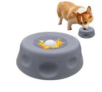 Hund Leckball - Interaktiver Leckspielzeug Futterball, Flüssigkeits Langsamfutter Spender | Rutschfester Beschäftigungsnapf für Welpen Katzen Haustiere Drinnen Draußen Wohnzimmer Boden Training Ruhe