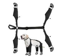 Hunde Pfotenschutz Gamaschen - Wetterfeste Hundeschuhe Outdoor | Reflektierende Schneestiefel Aus Baumwolle Mit Verstellriemen Für Wandern Spaziergänge Wintereinsatz